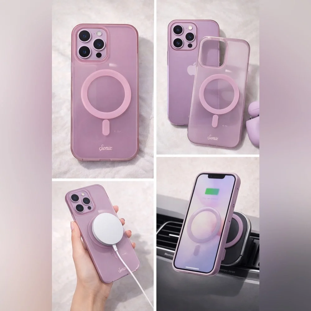 iPhone 15 pro max Sonix Pink MagSafe Compatible iPhone Case